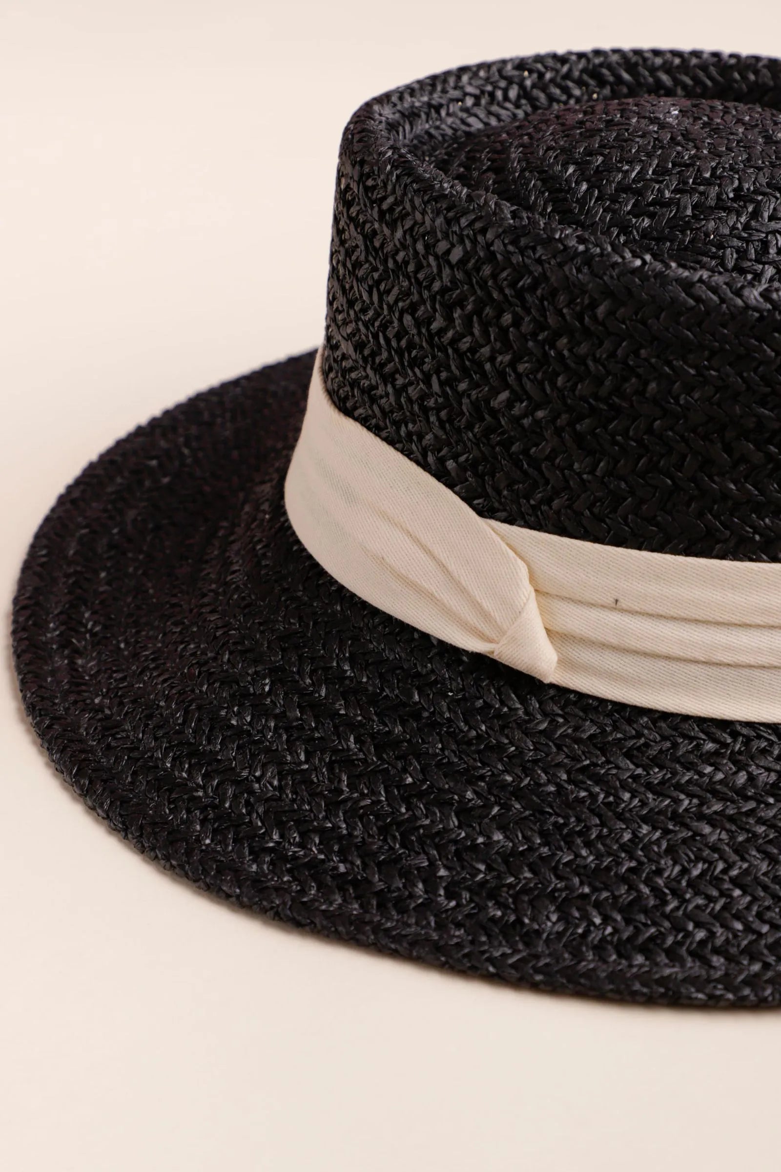 Chapéu Palha Com Faixa PRETO