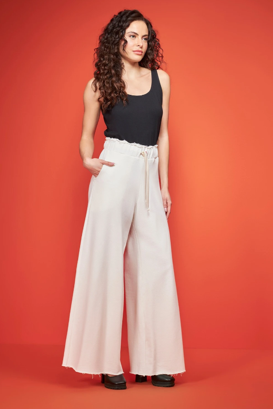 Calça de malha Pantalona Off White