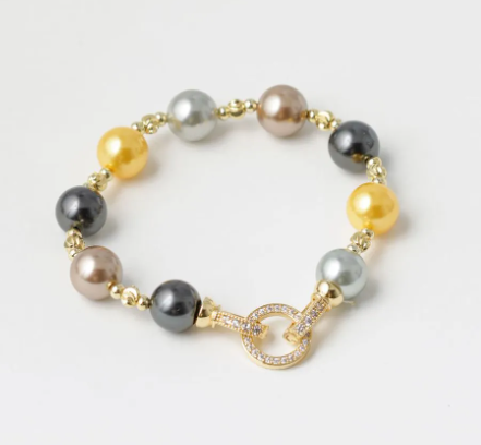 Pulseira Pérolas Multicor MULTICOLOR