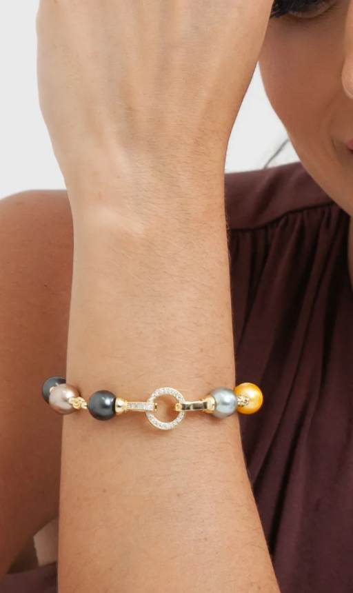 Pulseira Pérolas Multicor MULTICOLOR