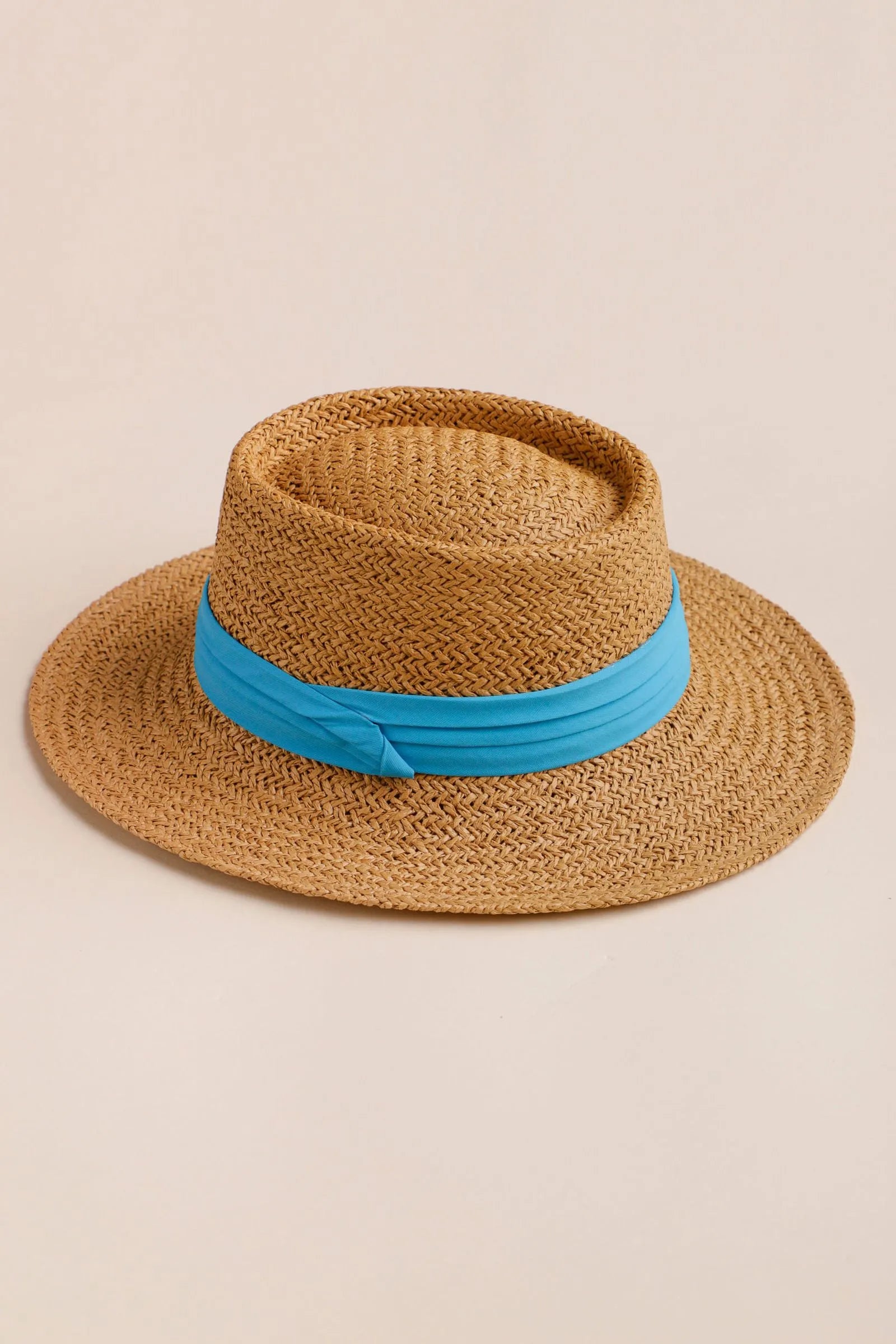 Chapéu Palha Com Faixa AZUL