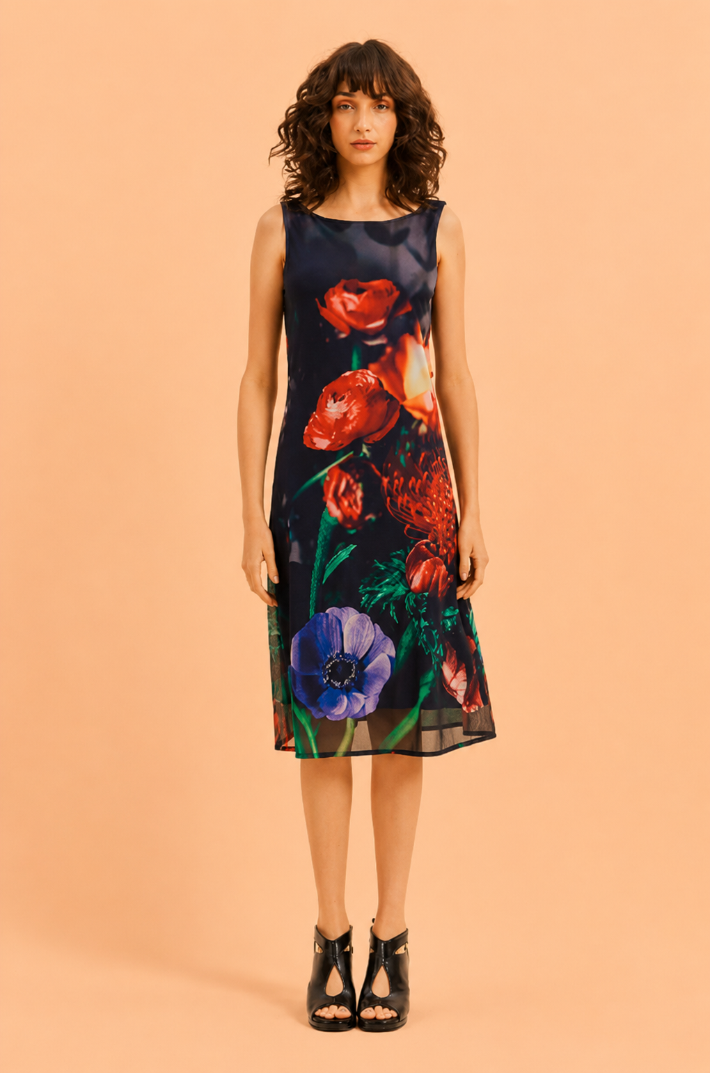 Vestido tule Floral Burnet