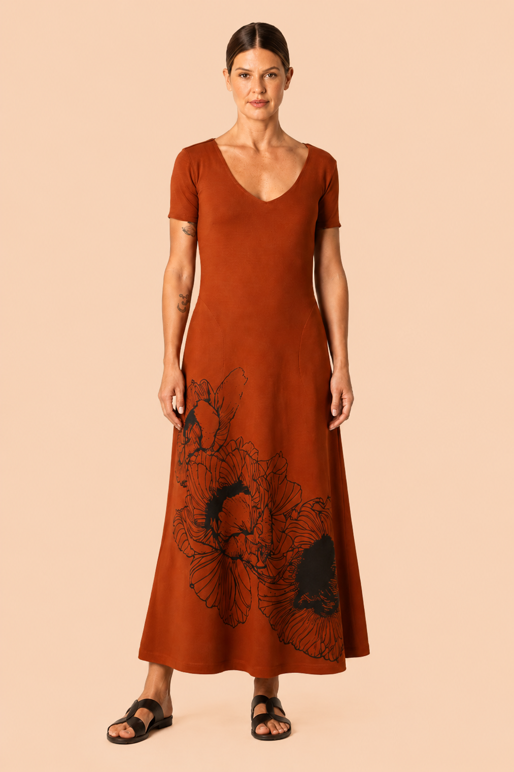 Vestido curto de malha Silk Ramos