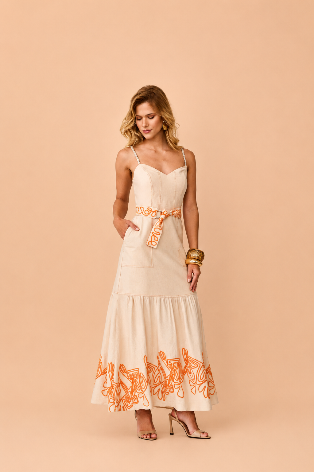 Vestido Aurora Bordado